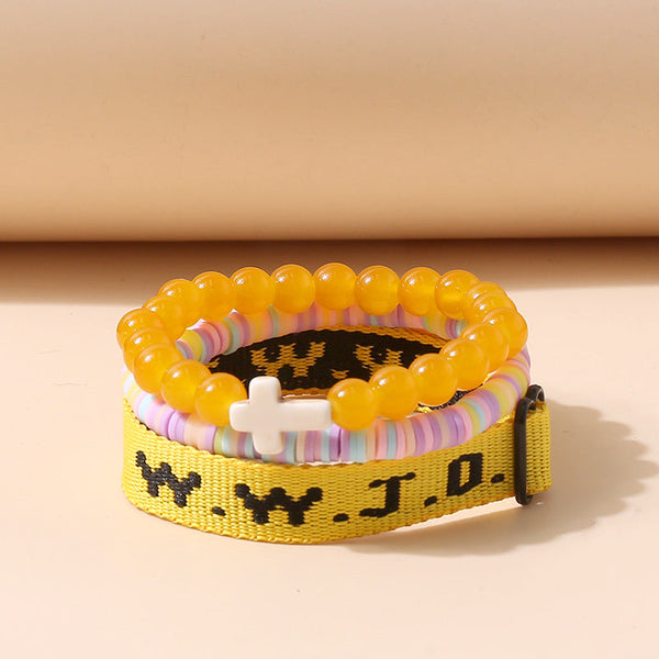 WWJD Inspirational Bracelet (Set of 3)