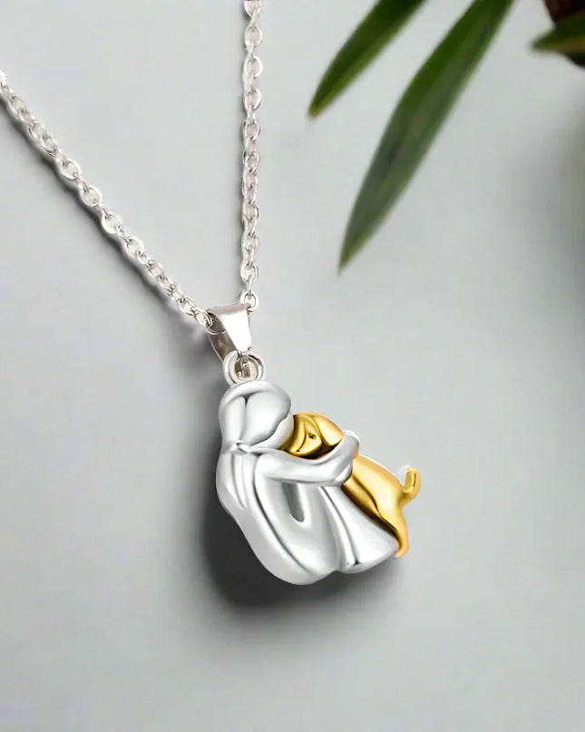 Hug Pendant Necklace - A Heartfelt Embrace You Can Wear