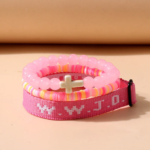 WWJD Inspirational Bracelet (Set of 3)
