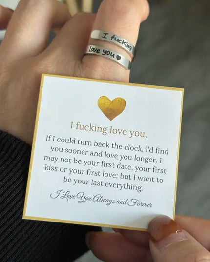 I Fvcking Love you Ring - Meaningful Gift Jewelry | Dear Given