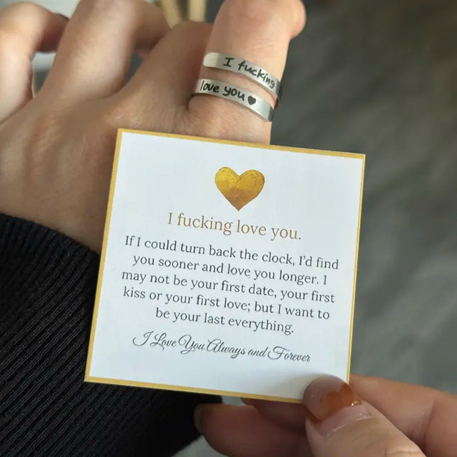 I Fvcking Love you Ring - Meaningful Gift Jewelry | Dear Given