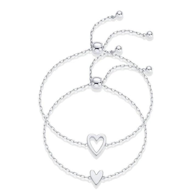 Matching Hearts Bracelet - Gift Jewelry | Dear Given