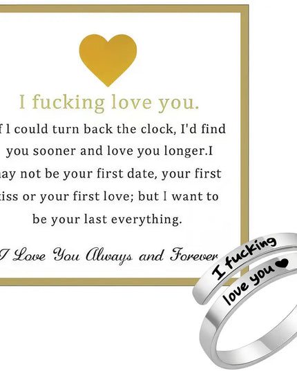 I Fvcking Love you Ring - Gift Jewelry | Dear Given