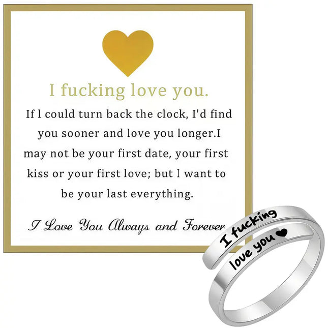 I Fvcking Love you Ring - Gift Jewelry | Dear Given