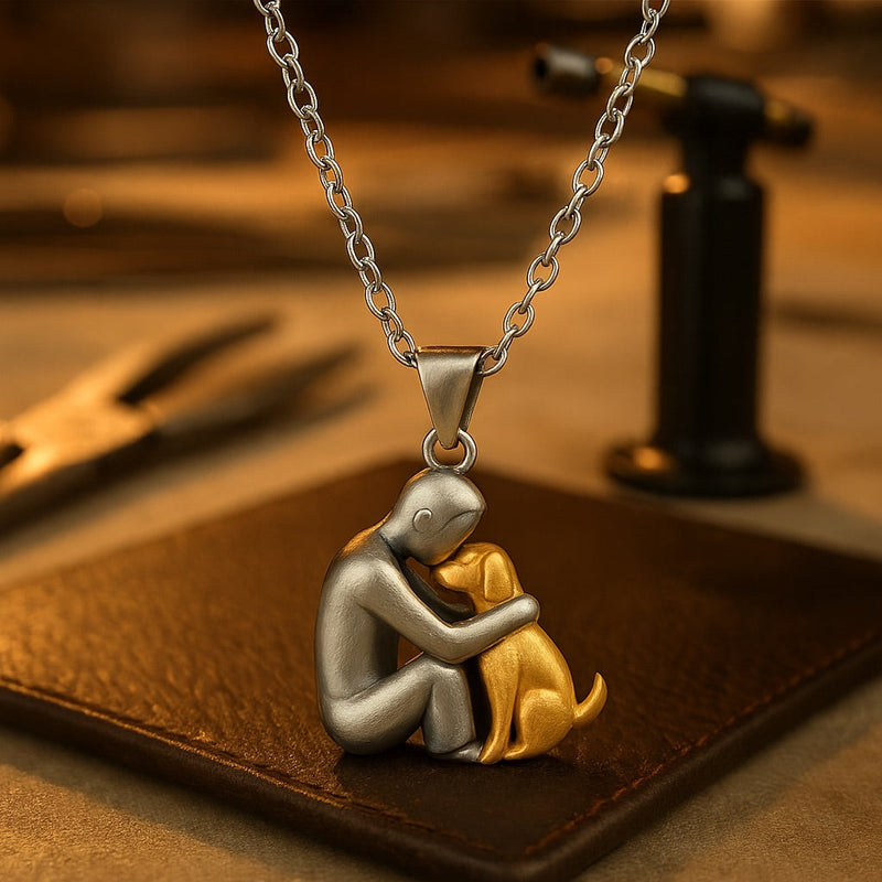 Hug Pendant Necklace - A Heartfelt Embrace You Can Wear