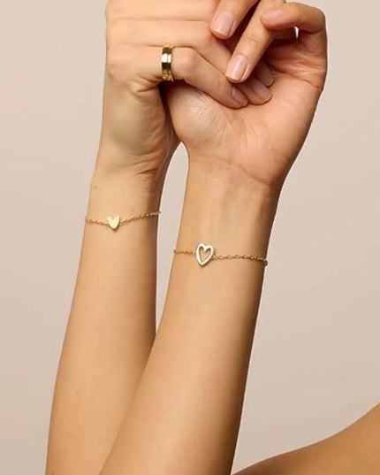 Matching Hearts Bracelet - Gift Jewelry | Dear Given