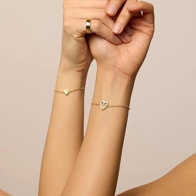 Matching Hearts Bracelet - Gift Jewelry | Dear Given