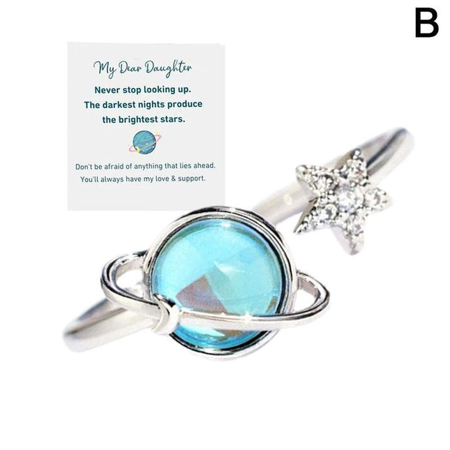 Star and Moon Ring For Daughter - Gift Jewelry | Dear Given