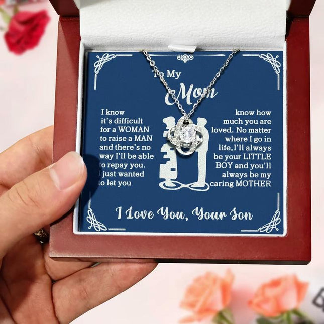 To My Mom – Forever Your Little Boy Necklace - Meaningful Gift Jewelry | Dear Given