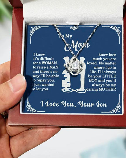 To My Mom – Forever Your Little Boy Necklace - Gift Jewelry | Dear Given