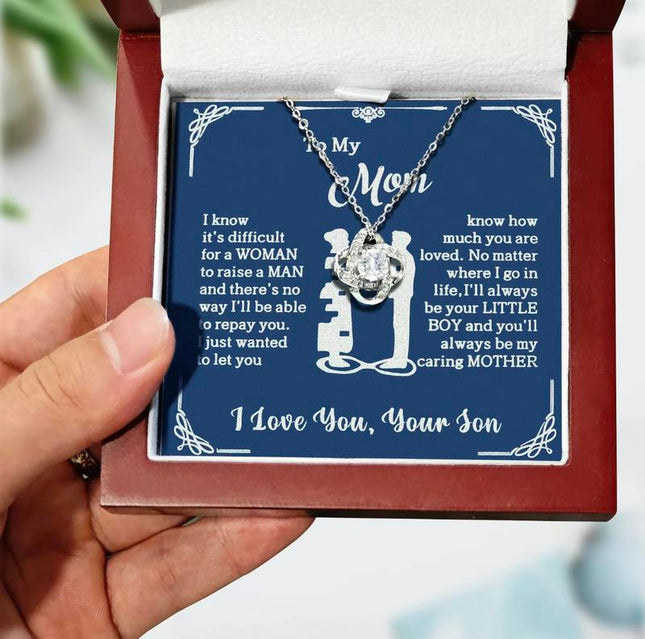 To My Mom – Forever Your Little Boy Necklace - Gift Jewelry | Dear Given