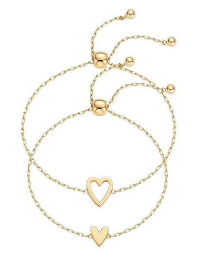 Matching Hearts Bracelet - Meaningful Gift Jewelry | Dear Given