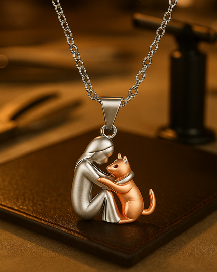 Cat-Themed necklace — jewelry gift detail view 2 | Dear Given