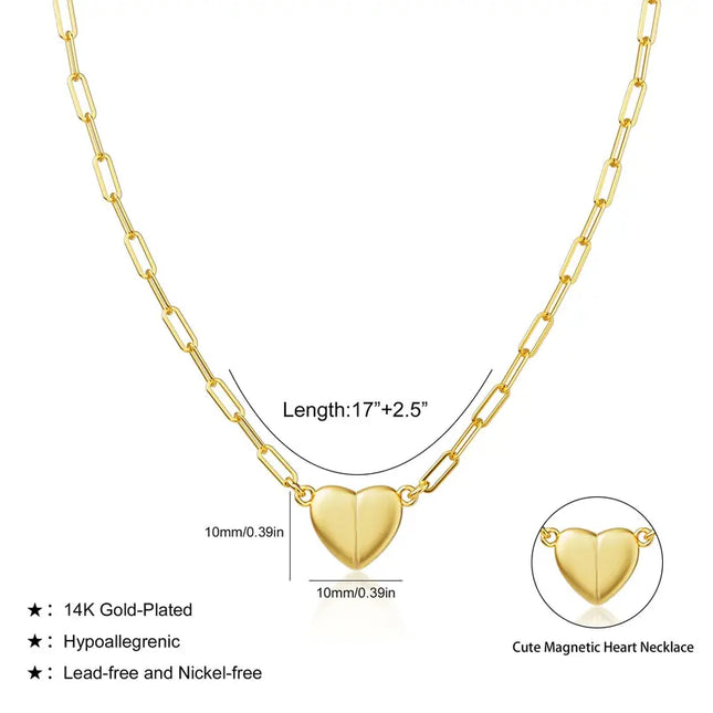 Magnetic Heart Necklace - Gift Jewelry | Dear Given
