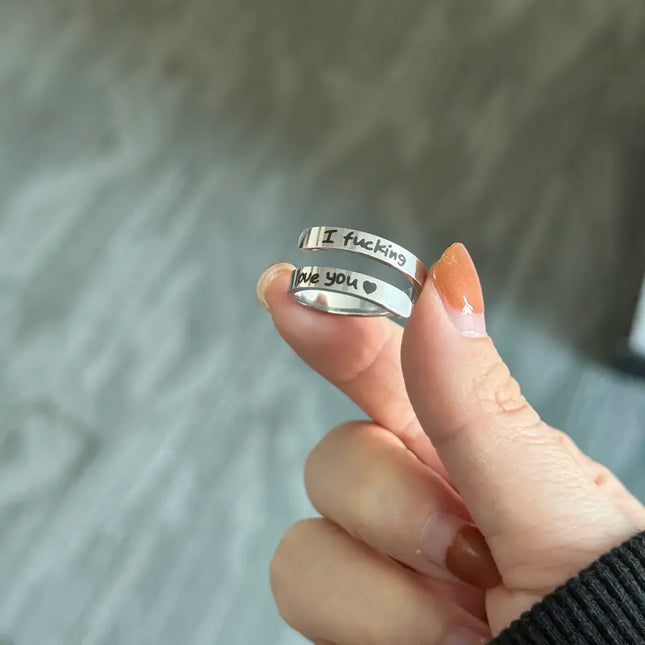 I Fvcking Love you Ring - Gift Jewelry | Dear Given