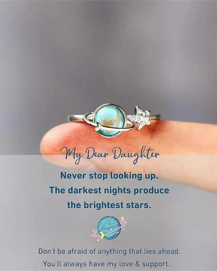 Star and Moon Ring For Daughter - Gift Jewelry | Dear Given