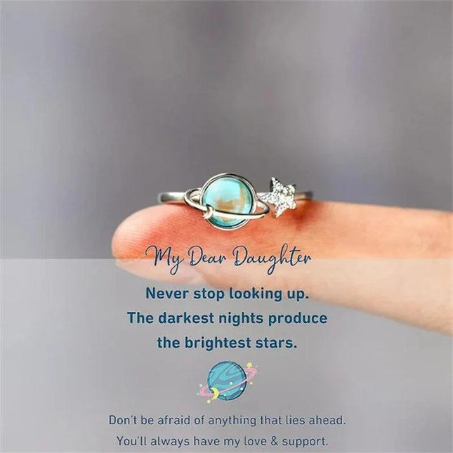 Star and Moon Ring For Daughter - Gift Jewelry | Dear Given