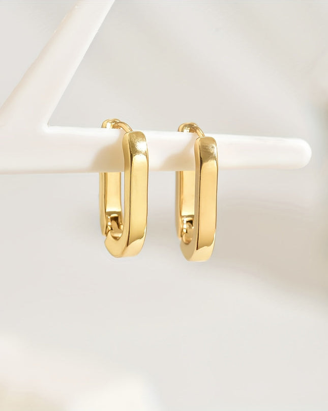 Sophisticated Geometric Hoop Earrings