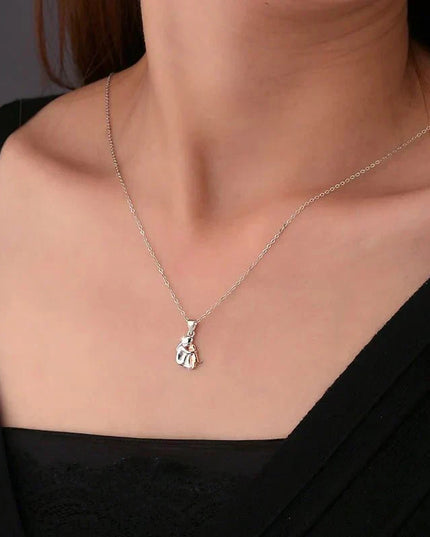 Hug Pendant Necklace Set with Free Earrings - Limited-Time Bonus Offer