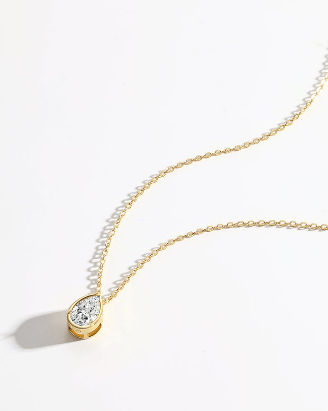 Diamond Teardrop Necklace