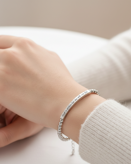 God Is Within Her Bracelet - Gift Jewelry | Dear Given