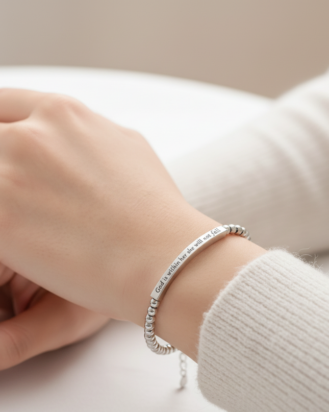 God Is Within Her Bracelet - Gift Jewelry | Dear Given
