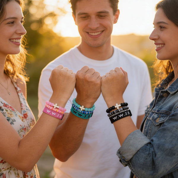 WWJD Inspirational Bracelet (Set of 3)