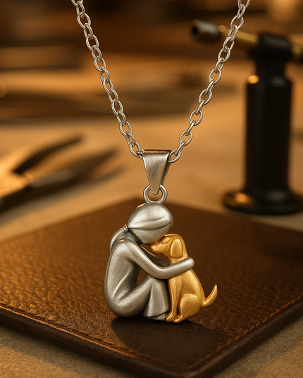 Hug Pendant Necklace - A Heartfelt Embrace You Can Wear