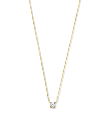 Clea Gold Moissanite Pendant Necklace — heartfelt jewelry gift for her | Dear Given