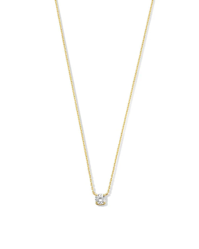 Clea Gold Moissanite Pendant Necklace — heartfelt jewelry gift for her | Dear Given