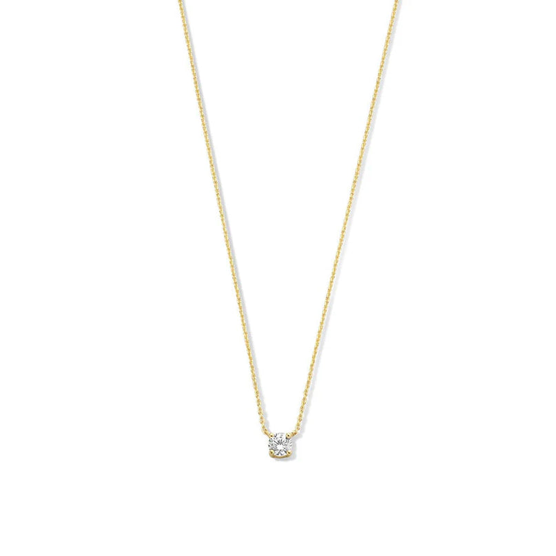 Clea Gold Moissanite Pendant Necklace — heartfelt jewelry gift for her | Dear Given