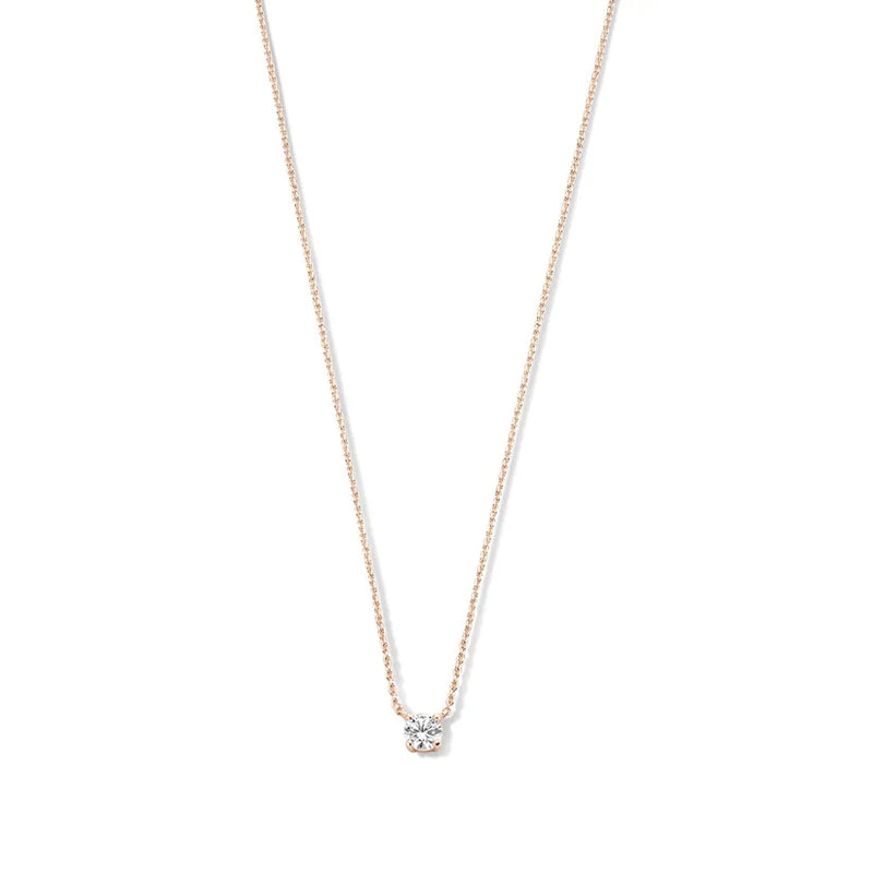 Clea Gold Moissanite Pendant Necklace