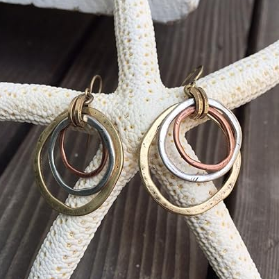 Antique-Style Gold & Silver Earrings – Timeless Vintage Charm — heartfelt jewelry gift for her | Dear Given