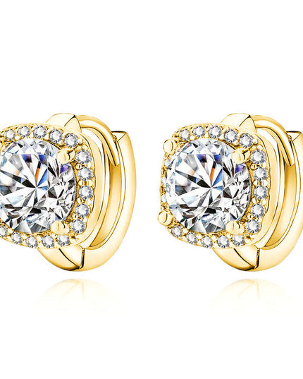Nadine Gold Square Earrings