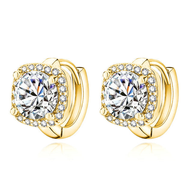 Nadine Gold Square Earrings