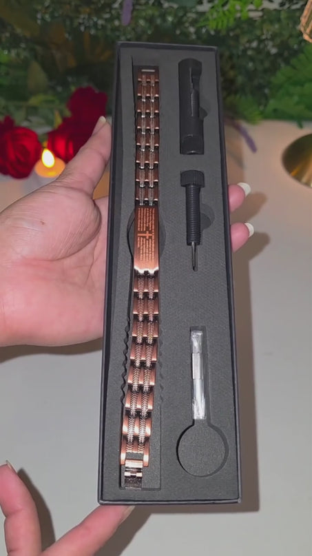Copper Cross Bracelet