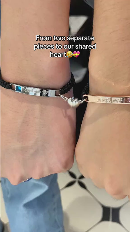 Magnetic Hearts Couples Bracelet