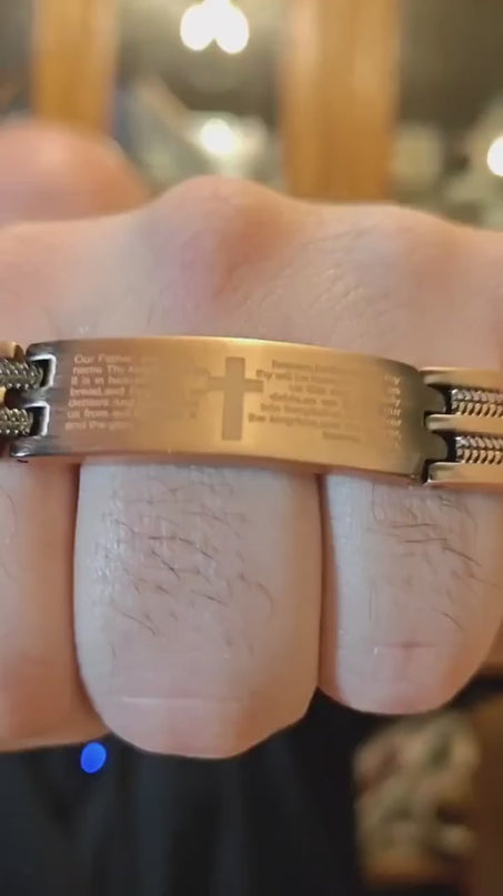 Copper Cross Bracelet
