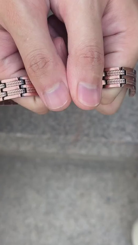 Copper Cross Bracelet