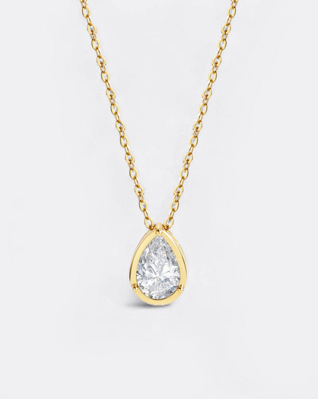 Diamond Teardrop Necklace