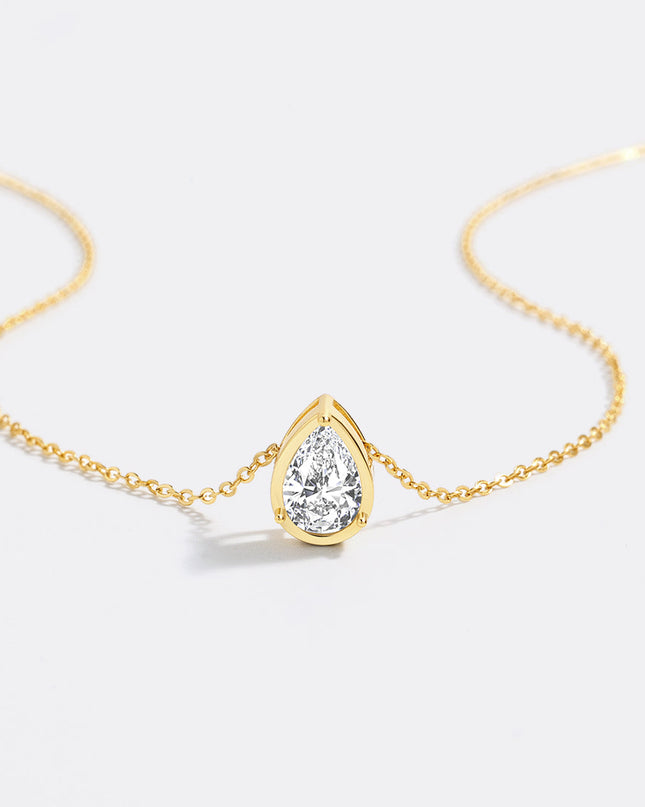 Diamond Teardrop Necklace